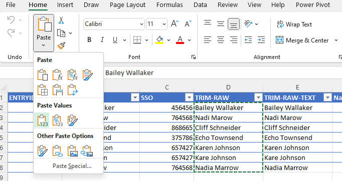 การแยกข้อความให้จาก 1 Column เป็นหลาย Columns — assets/5651b4a4 32b8 44b4 9e2d e055fad3cf16 clean text to column 1