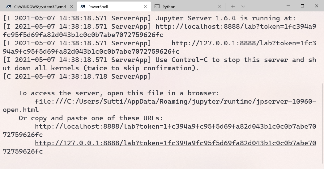ติดตั้ง JupyterLab — assets/b9ee42f4 1a46 48b3 b0be 5b9453a542e1 step4 run