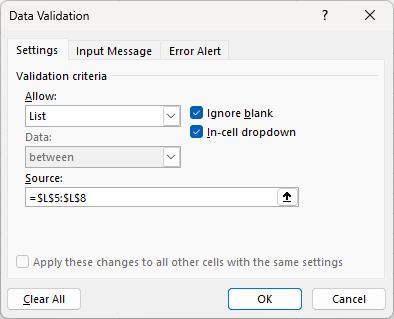 การจำกัดข้อมูลที่สามารถกรอกได้ — assets/ef93aae9 59f3 4997 bc6c 511214145f9a validation list 2