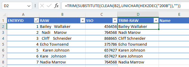 การใช้ Formula ในการ Clean